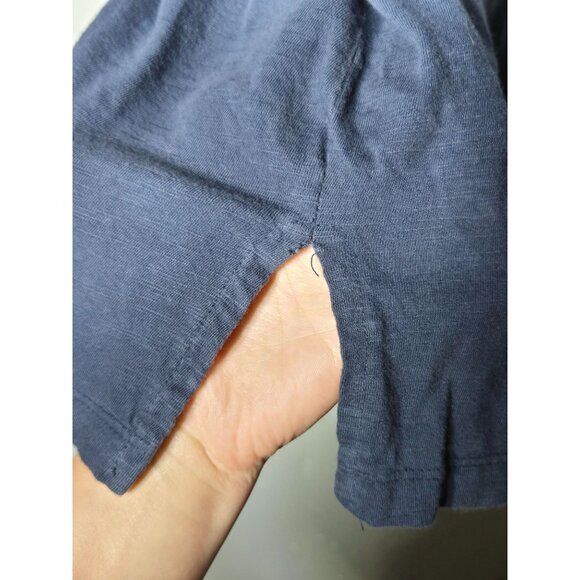 VIP Knits by Avenue Womens Blue OmbrÃ© Embroidered V-Neck Tunic Top Plus 18/20 - Picture 4 of 11